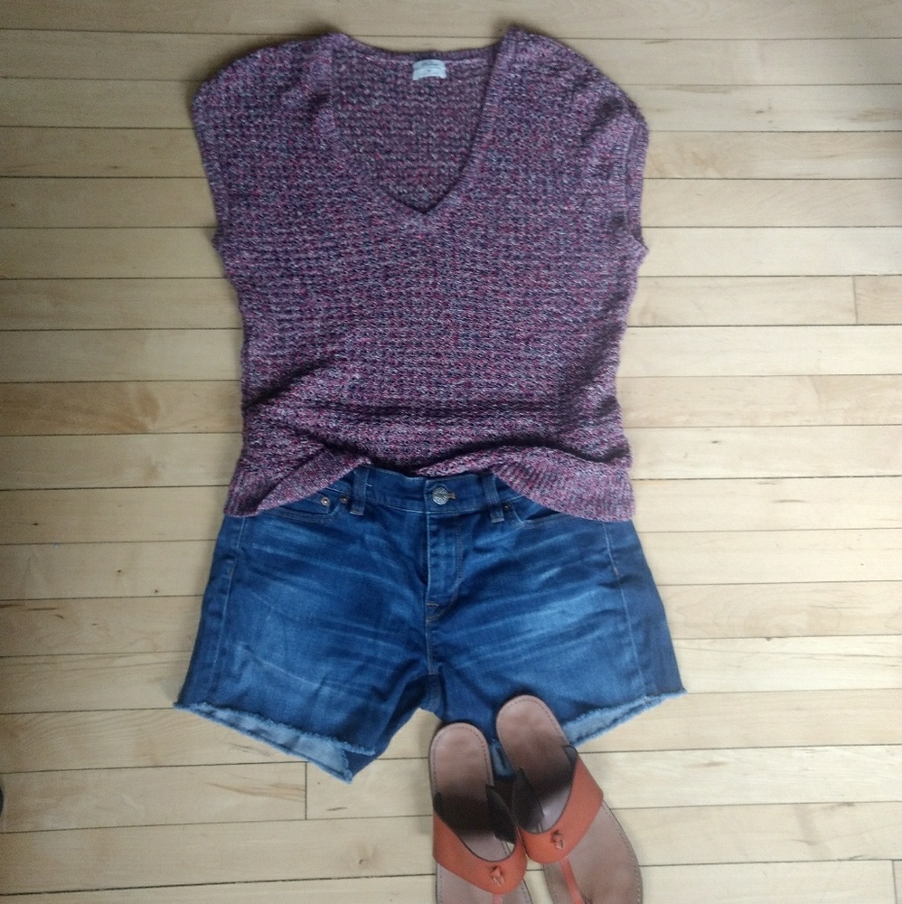 Madewell Wallace open stitch sleeveless sweater